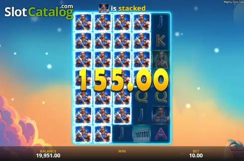 Οθόνη3. Mighty Zeus - Super Reels Κουλοχέρης
