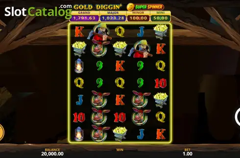 Οθόνη2. Gold Diggin' Super Spinner Κουλοχέρης