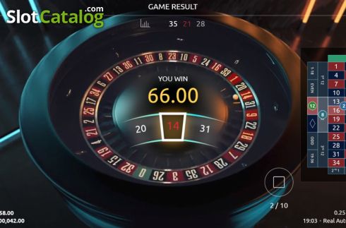 Οθόνη7. Real Auto Roulette Κουλοχέρης