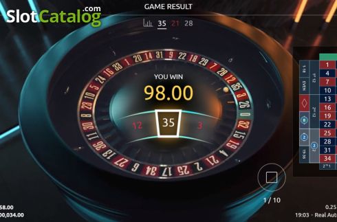 Οθόνη6. Real Auto Roulette Κουλοχέρης