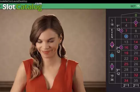 Οθόνη4. Real Roulette con Laura Κουλοχέρης 