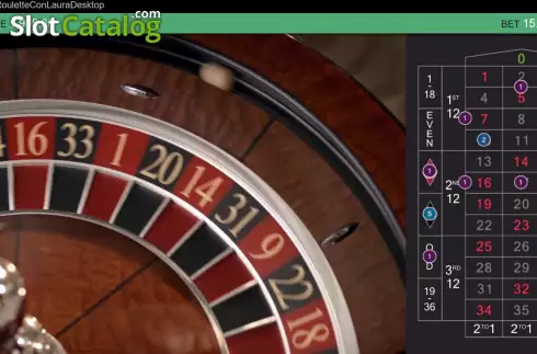 Οθόνη5. Real Roulette con Laura Κουλοχέρης 