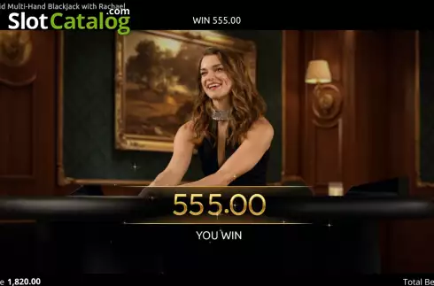 Οθόνη3. Rapid Multihand Blackjack with Rachael Κουλοχέρης