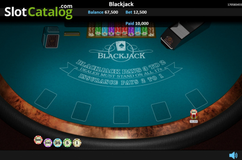 Οθόνη3. Blackjack 5 Hands Κουλοχέρης