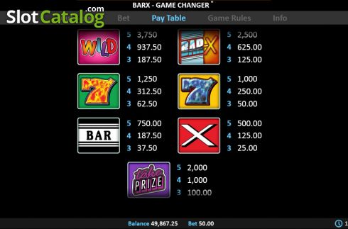 Οθόνη7. Super Bar-X Game Changer Κουλοχέρης