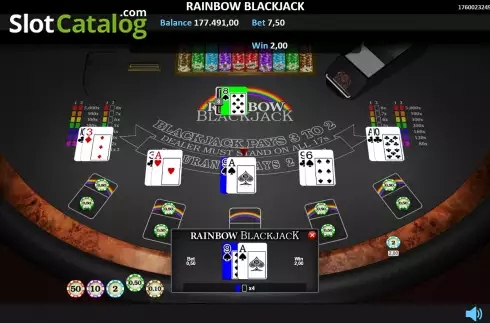 Οθόνη5. Rainbow Blackjack Κουλοχέρης