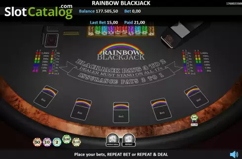 Οθόνη6. Rainbow Blackjack Κουλοχέρης