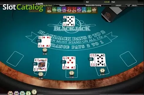 Οθόνη2. Blackjack (Realistic) Κουλοχέρης