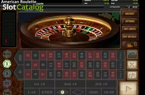 Οθόνη4. American Roulette (Realistic) Κουλοχέρης