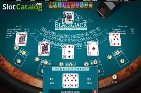 Οθόνη4. Blackjack Perfect Pairs / 21+3 Κουλοχέρης