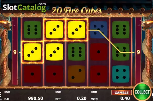 Οθόνη4. 20 Fire Cubes Κουλοχέρης