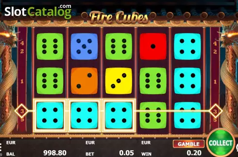 Οθόνη3. Fire Cubes Κουλοχέρης