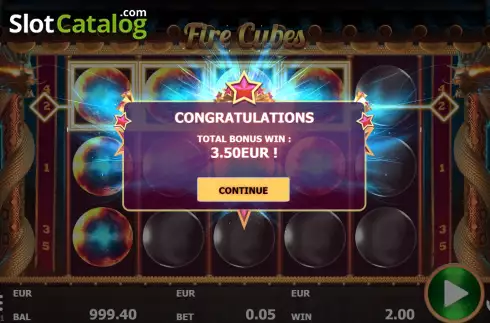 Οθόνη8. Fire Cubes Κουλοχέρης