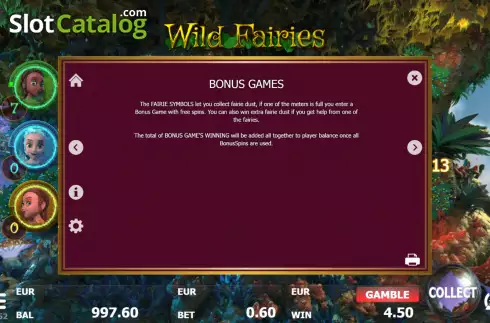 Οθόνη8. Wild Fairies (Red Panda) Κουλοχέρης 