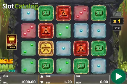 Οθόνη2. Jungle Tomb Dice Κουλοχέρης