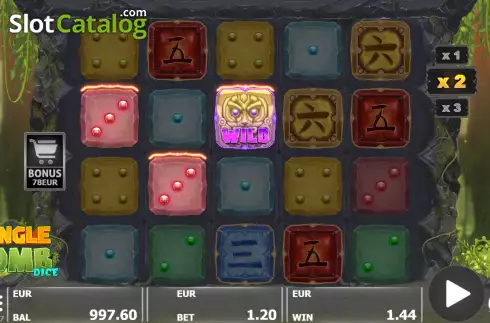 Οθόνη3. Jungle Tomb Dice Κουλοχέρης