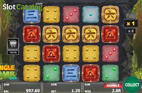 Οθόνη4. Jungle Tomb Dice Κουλοχέρης