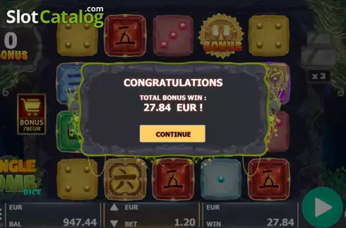 Οθόνη8. Jungle Tomb Dice Κουλοχέρης