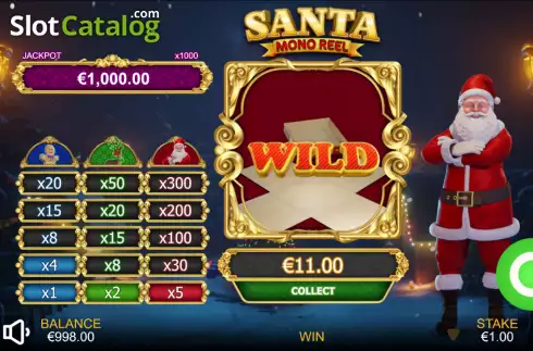 Οθόνη3. Santa Mono Reel Κουλοχέρης