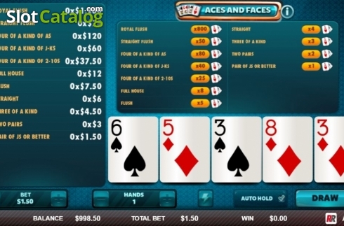 Οθόνη3. Aces & Faces (Red Rake) Κουλοχέρης