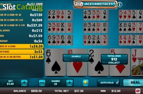 Οθόνη4. Aces & Faces (Red Rake) Κουλοχέρης