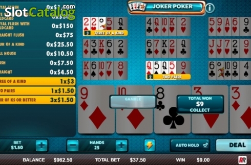 Οθόνη4. Joker Poker (Red Rake) Κουλοχέρης