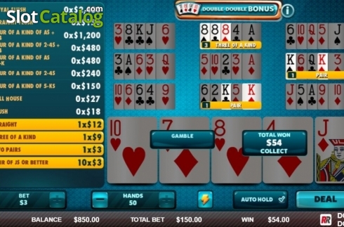 Οθόνη4. Double Double Bonus (Red Rake) Κουλοχέρης