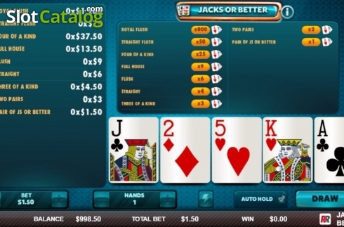 Οθόνη3. Jacks or Better (Red Rake) Κουλοχέρης