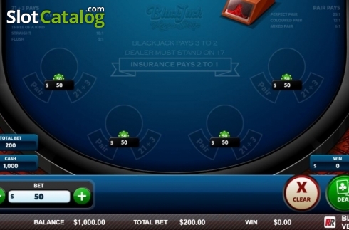 Οθόνη2. Blackjack Vegas Strip (Red Rake) Κουλοχέρης