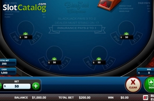 Οθόνη2. Blackjack European (Red Rake) Κουλοχέρης