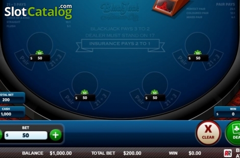 Οθόνη2. Blackjack Atlantic City (Red Rake) Κουλοχέρης