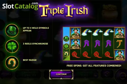 Οθόνη2. Triple Irish Κουλοχέρης