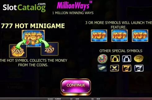 Οθόνη2. Million 777 Hot Κουλοχέρης