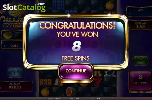 Οθόνη7. Million 777 Hot Κουλοχέρης