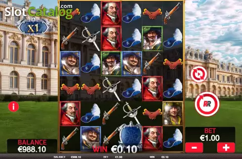 Οθόνη3. Musketeers 1 Wild for All Κουλοχέρης