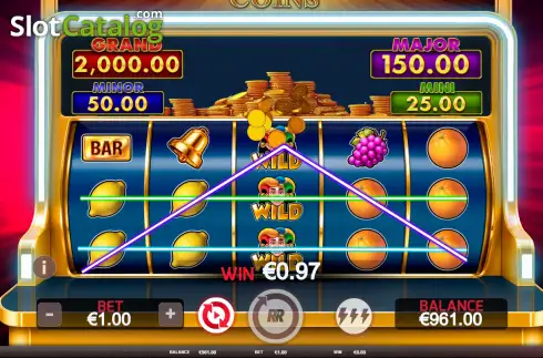 Οθόνη3. Mega Coins Κουλοχέρης 