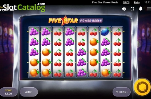 Οθόνη6. Five Star Power Reels Κουλοχέρης