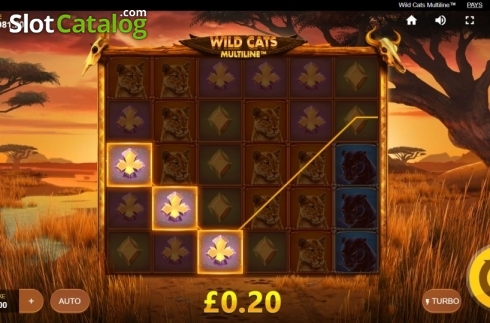 Οθόνη4. Wild Cats Multiline Κουλοχέρης