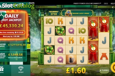 Οθόνη3. Paddy Power Gold Megaways Κουλοχέρης 