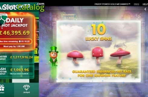 Οθόνη5. Paddy Power Gold Megaways Κουλοχέρης 