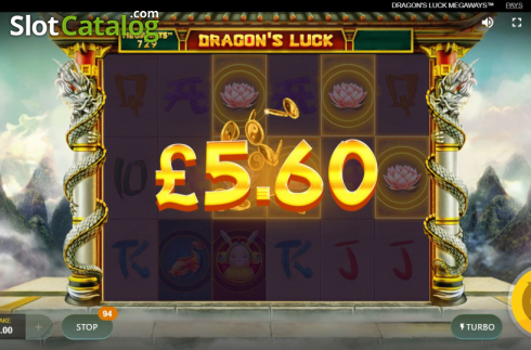 Οθόνη5. Dragon's Luck Megaways Κουλοχέρης 