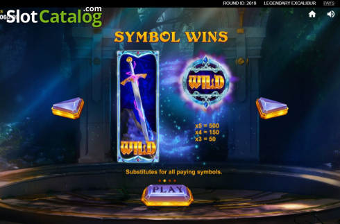 Οθόνη3. Legendary Excalibur Κουλοχέρης