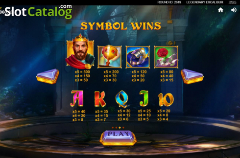 Οθόνη4. Legendary Excalibur Κουλοχέρης