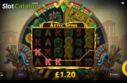 Οθόνη5. Aztec Spins Κουλοχέρης
