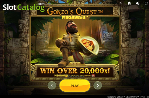 Οθόνη2. Gonzo’s Quest Megaways Κουλοχέρης