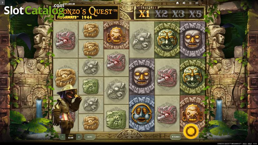 Gonzos-Quest-Megaways Reel Screen Gonzos-Quest-Megaways