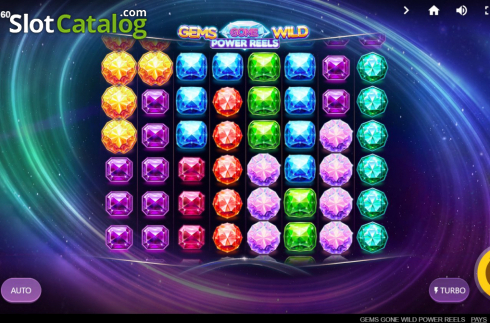 Οθόνη3. Gems Gone Wild Power Reels Κουλοχέρης