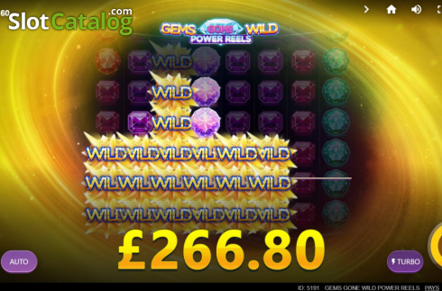 Οθόνη6. Gems Gone Wild Power Reels Κουλοχέρης