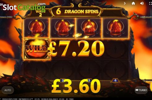 Οθόνη7. Dragons Fire Infinireels Κουλοχέρης