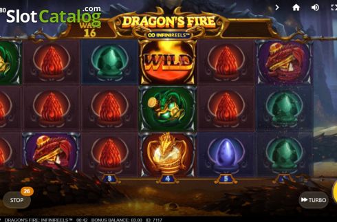 Οθόνη2. Dragons Fire Infinireels Κουλοχέρης